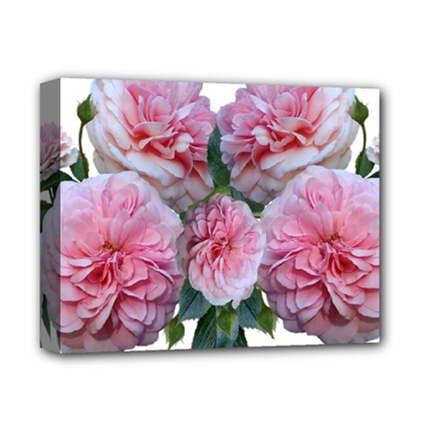 Roses Pink Flowers Arrangement Deluxe Canvas 14  X 11  (stretched)