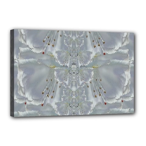 Silky Flowers From The Bohemian Paradise  In Time Canvas 18  X 12  (stretched) by pepitasart