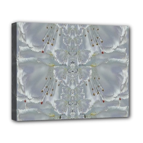 Silky Flowers From The Bohemian Paradise  In Time Deluxe Canvas 20  X 16  (stretched) by pepitasart