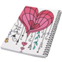 Heart Dangle Design 5.5  x 8.5  Notebook View2