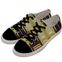 Graphic Door Entry Exterior House Men s Low Top Canvas Sneakers by Simbadda