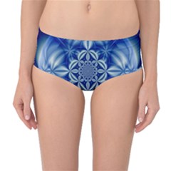 Abstract Art Artwork Fractal Design Mid-waist Bikini Bottoms by Simbadda