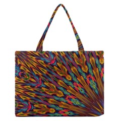 Background Abstract Texture Zipper Medium Tote Bag by Simbadda