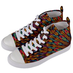 Background Abstract Texture Women s Mid-top Canvas Sneakers by Simbadda