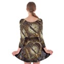 Wonderful Elegant Steampunk Heart, Beautiful Clockwork Long Sleeve Velvet Skater Dress View2