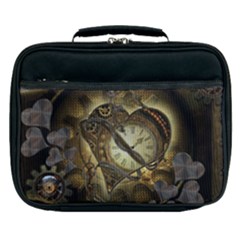 Wonderful Elegant Steampunk Heart, Beautiful Clockwork Lunch Bag by FantasyWorld7