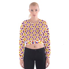 Polka Dot Party Cropped Sweatshirt by VeataAtticus