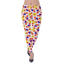 Polka Dot Party Velvet Leggings by VeataAtticus