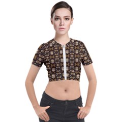 L 6 Short Sleeve Cropped Jacket by ArtworkByPatrick