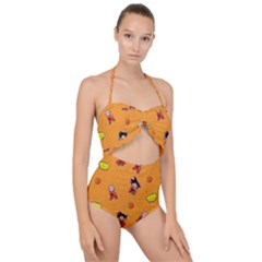 Dragonball Scallop Top Cut Out Swimsuit by Mezalola