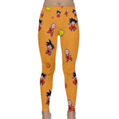 Dragonball Lightweight Velour Classic Yoga Leggings by Mezalola