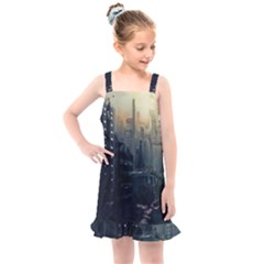 Apocalypse Post Apocalyptic Kids  Overall Dress by Sudhe