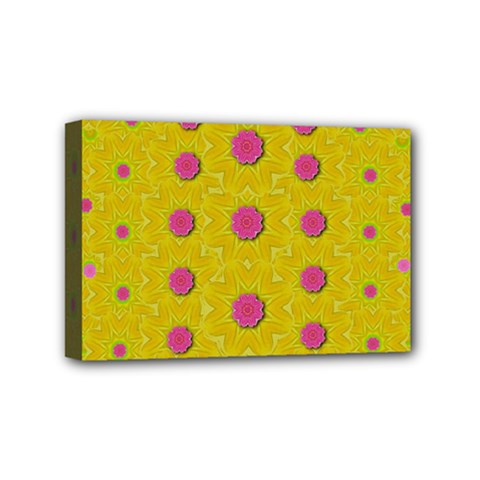 Bloom On In  The Sunshine Decorative Mini Canvas 6  X 4  (stretched) by pepitasart