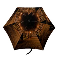 City Night Dark Architecture Lamps Mini Folding Umbrellas