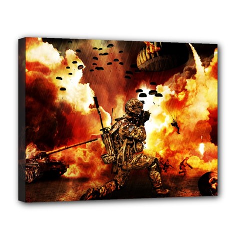 War Venue War Apocalypse Canvas 14  X 11  (stretched) by Sudhe