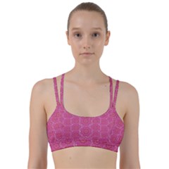 Bloom On In  The Soft Sunshine Decorative Line Them Up Sports Bra by pepitasart