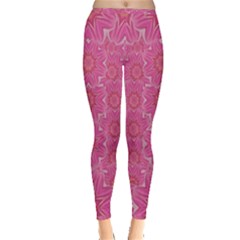 Bloom On In  The Soft Sunshine Decorative Inside Out Leggings by pepitasart