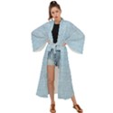 Lt Blue Stone Washed Denim Maxi Kimono View1