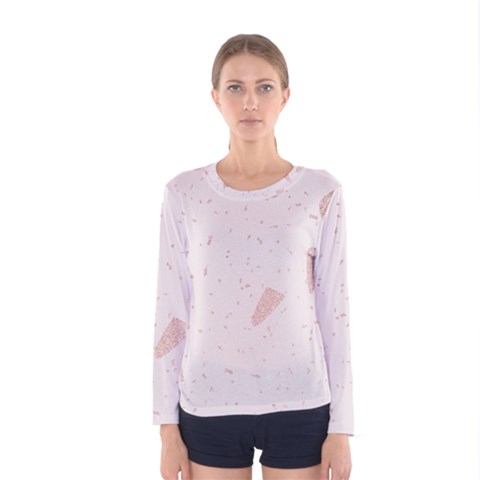 Blank Color Women s Long Sleeve Tee by HermanTelo