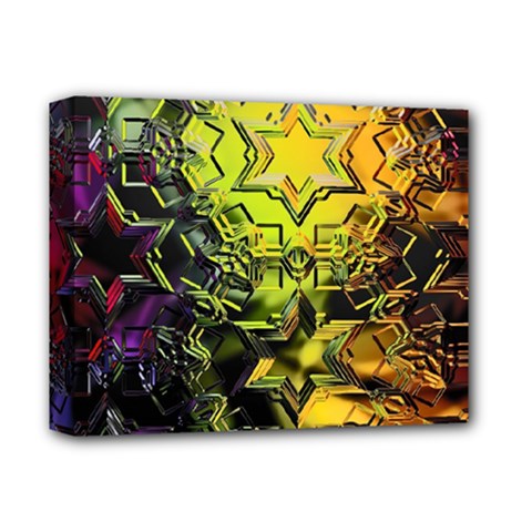 Background Star Abstract Colorful Deluxe Canvas 14  X 11  (stretched) by HermanTelo