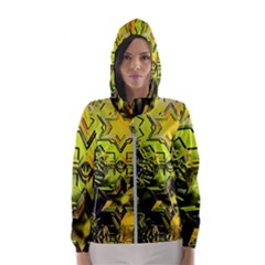 Background Star Abstract Colorful Women s Hooded Windbreaker