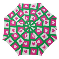 Pink Love Valentine Straight Umbrellas