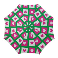 Pink Love Valentine Golf Umbrellas