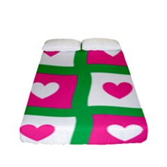 Pink Love Valentine Fitted Sheet (full/ Double Size)