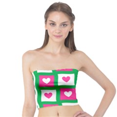 Pink Love Valentine Tube Top by Mariart