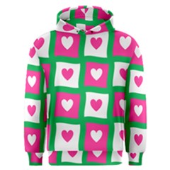 Pink Love Valentine Men s Overhead Hoodie by Mariart