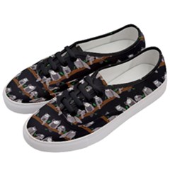 Cute Owl Pattern Women s Classic Low Top Sneakers by bloomingvinedesign