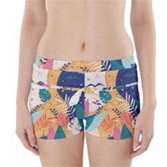 Tropical Pattern Boyleg Bikini Wrap Bottoms by Valentinaart