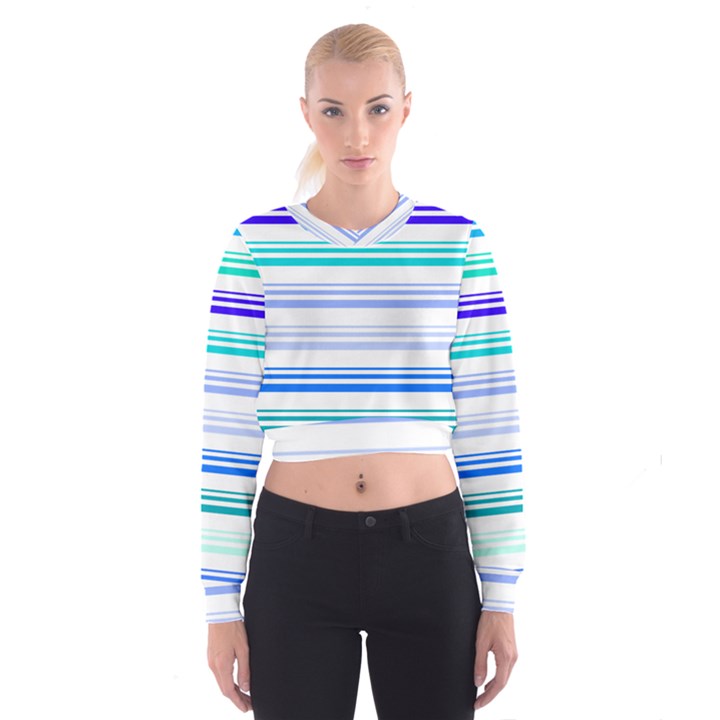 marine Cropped Sweatshirt