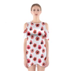 Poppies Shoulder Cutout One Piece Dress by scharamo