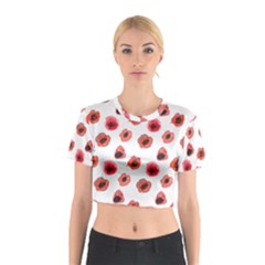 Poppies Cotton Crop Top by scharamo