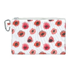 Poppies Canvas Cosmetic Bag (large) by scharamo