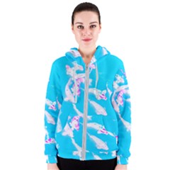 Koi Carp Scape Women s Zipper Hoodie by essentialimage