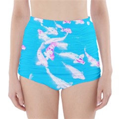 Koi Carp Scape High-waisted Bikini Bottoms by essentialimage