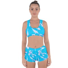 Koi Carp Scape Racerback Boyleg Bikini Set by essentialimage