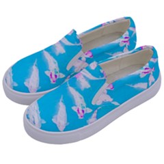 Koi Carp Scape Kids  Canvas Slip Ons by essentialimage
