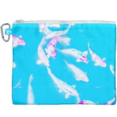 Koi Carp Scape Canvas Cosmetic Bag (xxxl) by essentialimage
