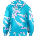 Koi Carp Scape Kids  Zipper Hoodie Without Drawstring View2