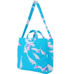 Koi Carp Scape Square Shoulder Tote Bag by essentialimage