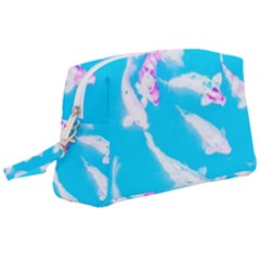 Koi Carp Scape Wristlet Pouch Bag (large) by essentialimage