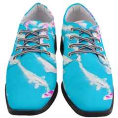 Koi Carp Scape Women Heeled Oxford Shoes by essentialimage