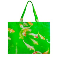 Koi Carp Scape Zipper Mini Tote Bag by essentialimage