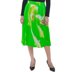 Koi Carp Scape Classic Velour Midi Skirt  by essentialimage