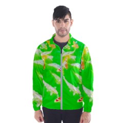 Koi Carp Scape Men s Windbreaker by essentialimage