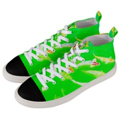 Koi Carp Scape Men s Mid-top Canvas Sneakers by essentialimage