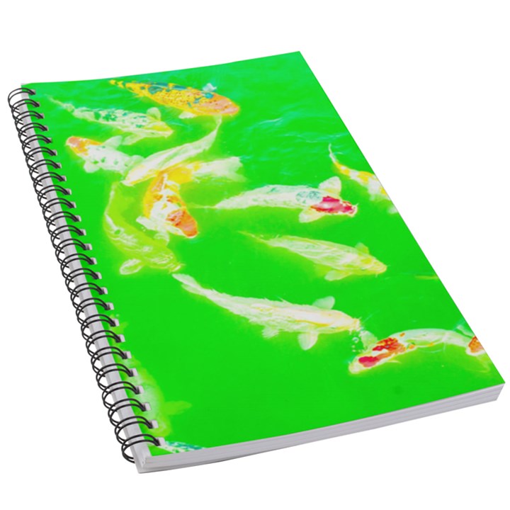 Koi Carp Scape 5.5  x 8.5  Notebook